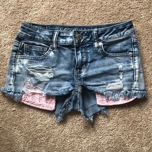 Denim shorts